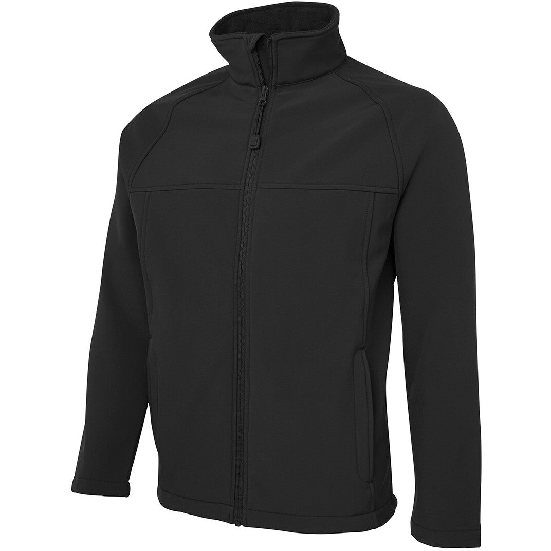 JB's Wear 3LJ Kids and Adults Layer Soft Shell Jacket - Side View | color:Black/Black|view:side