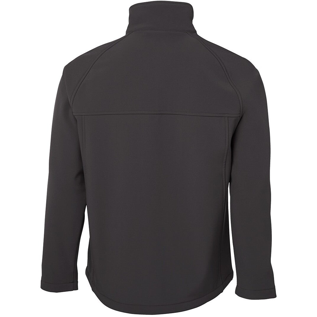 JB's Wear 3LJ Kids and Adults Layer Soft Shell Jacket - Back View | color:Grey|view:back