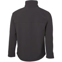 JB's Wear 3LJ Kids and Adults Layer Soft Shell Jacket - Back View | color:Grey|view:back