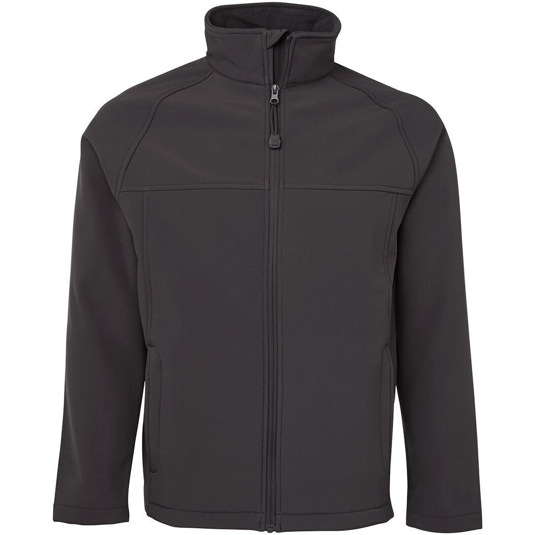 JB's Wear 3LJ Kids and Adults Layer Soft Shell Jacket - Front View | color:Grey|view:front