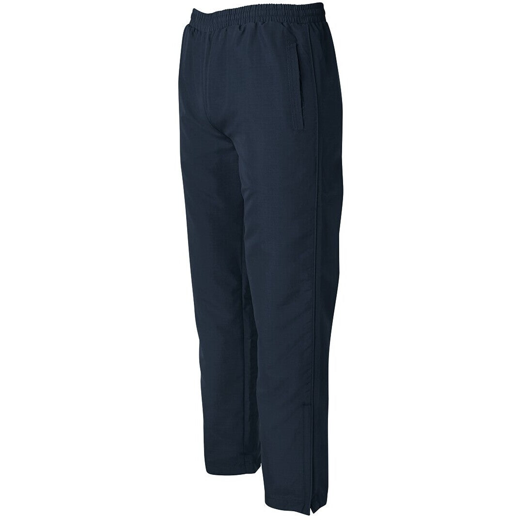 JB's Wear 7WUZP Kids and Adults Warm Up Zip Pant - Side View | color:Navy|view:side