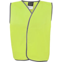 JB's Wear 6HVSU Kids Hi Vis Safety Vest - Front View | color:Lime|view:front