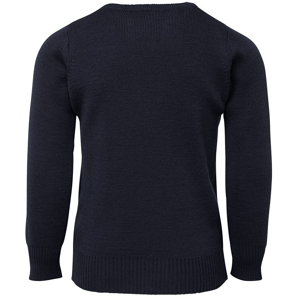 JB's Wear 3KJ Kids Knitted Jumper - Back View | color:Navy|view:back