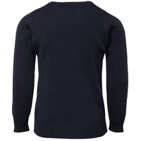 JB's Wear 3KJ Kids Knitted Jumper - Back View | color:Navy|view:back