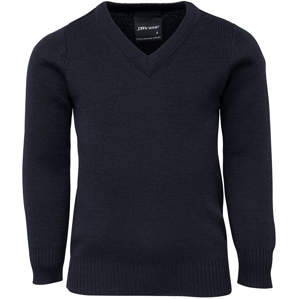 JB's Wear 3KJ Kids Knitted Jumper - Front View | color:Navy|view:front