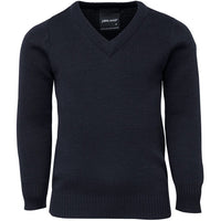 JB's Wear 3KJ Kids Knitted Jumper - Front View | color:Navy|view:front