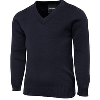 JB's Wear 3KJ Kids Knitted Jumper - Side View | color:Navy|view:side