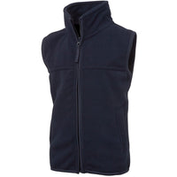JB's Wear 3KOV Kids Polar Vest - Side View | color:Navy|view:side