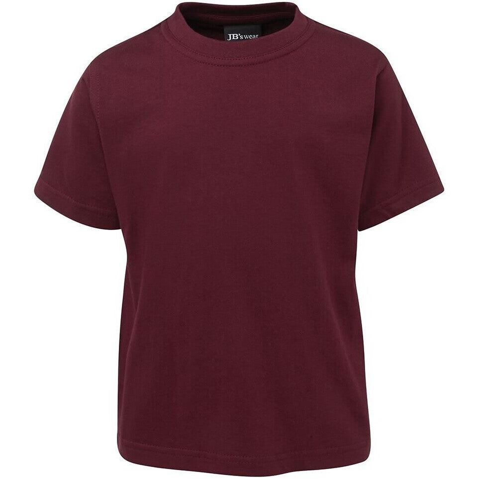 JB's Wear 1KT Kids Tee - Front View | color:Maroon|view:front