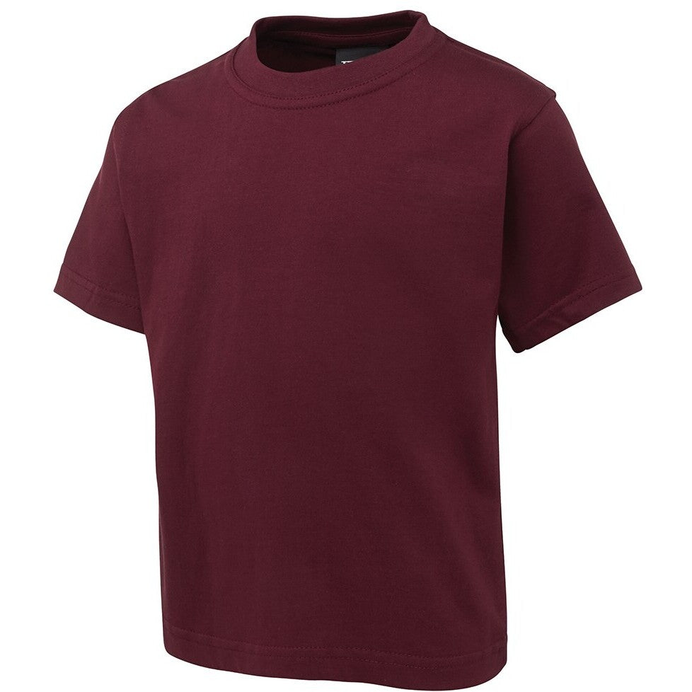 JB's Wear 1KT Kids Tee - Side View | color:Maroon|view:side