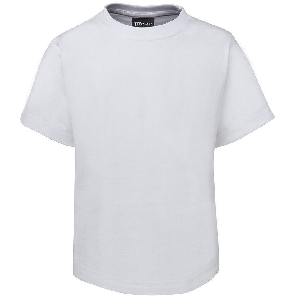 JB's Wear 1KT Kids Tee - Front View | color:White|view:front