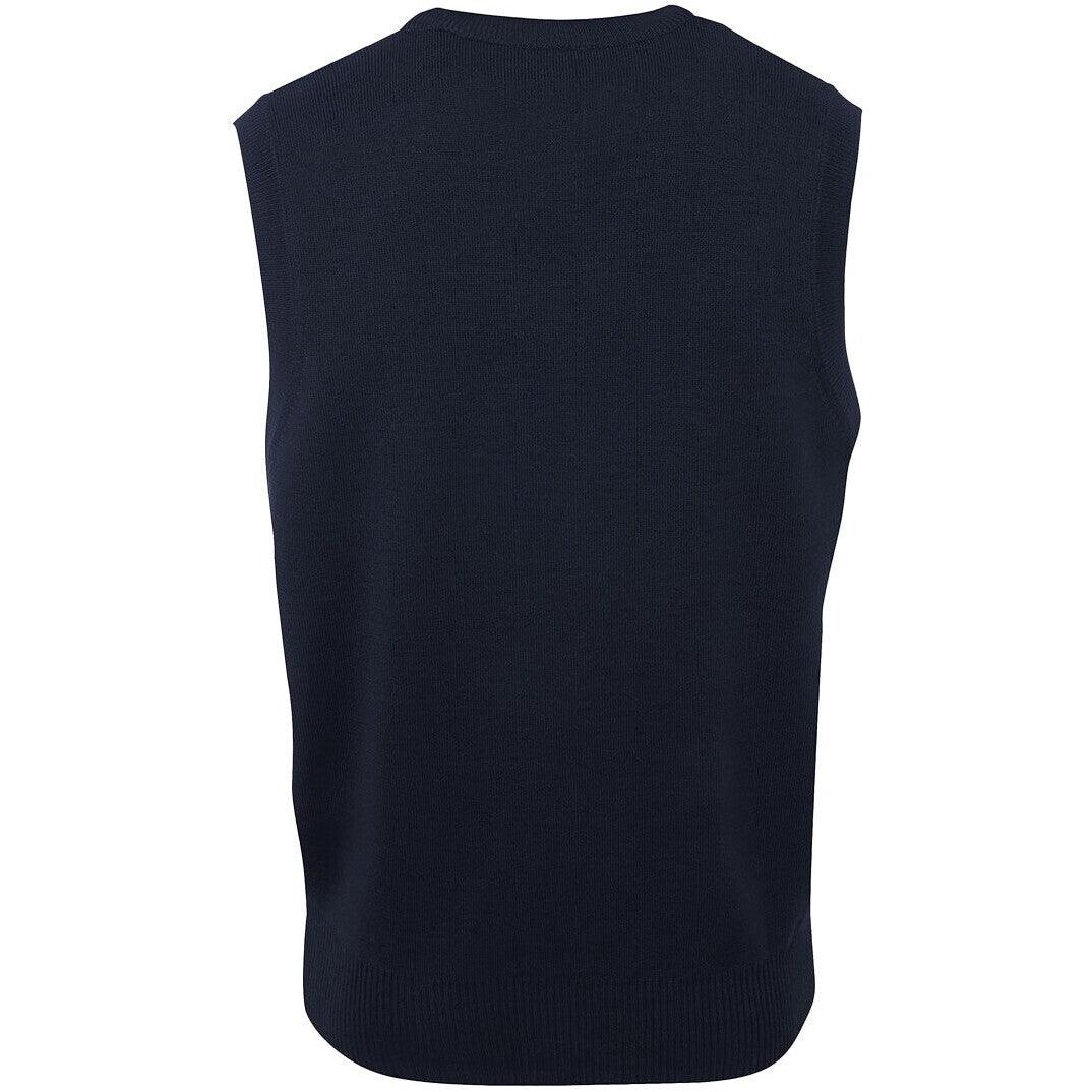 JB's Wear Z6V Knitted Vest - Back View | color:Dark Navy|view:back