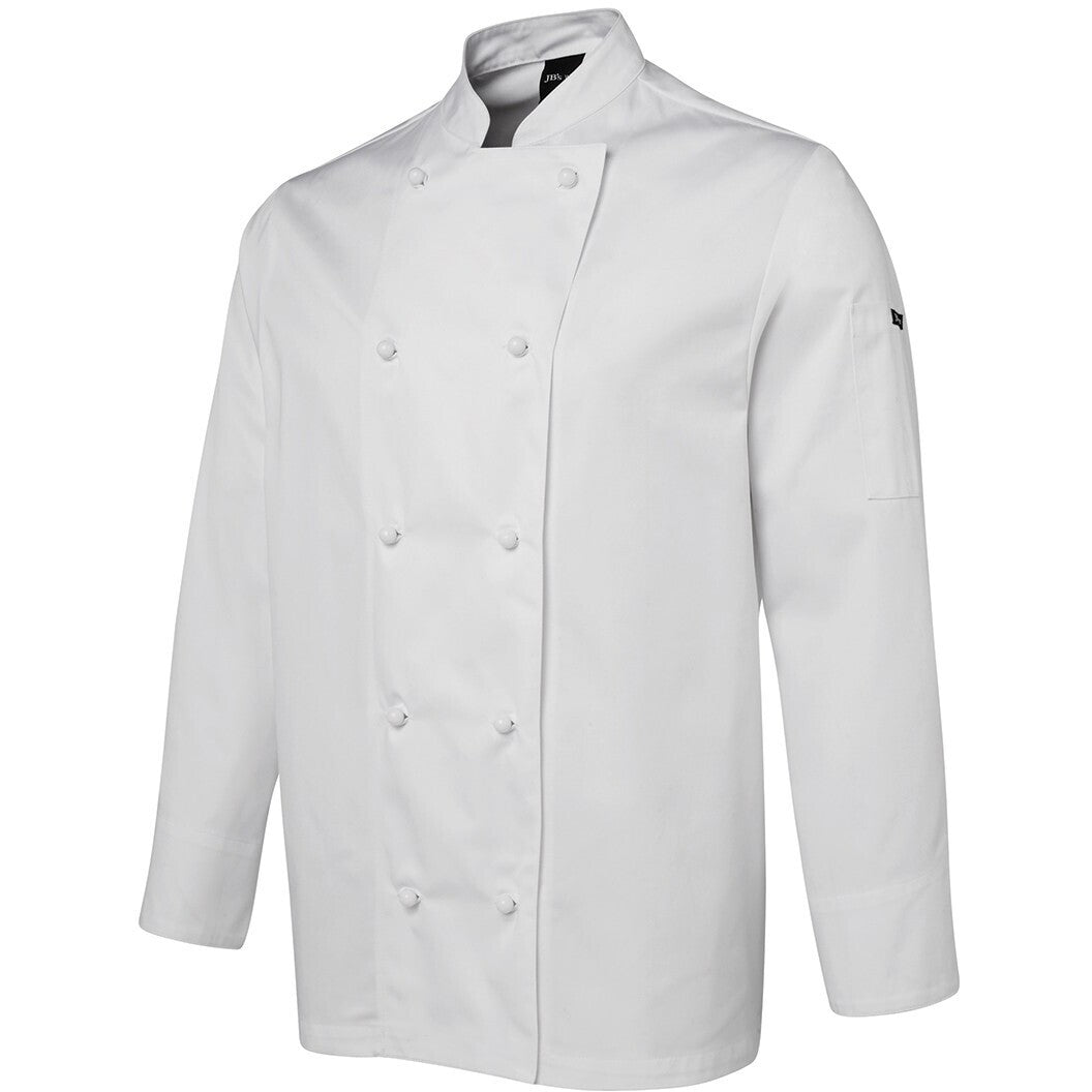 JB's Wear 5CJ L/S Chefs Jacket - Side View | color:White|view:side