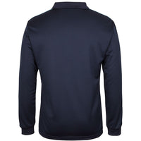 JB's Wear 7CLP L/S Cool Polo - Back View | color:Navy/Ltblue/Wht|view:back