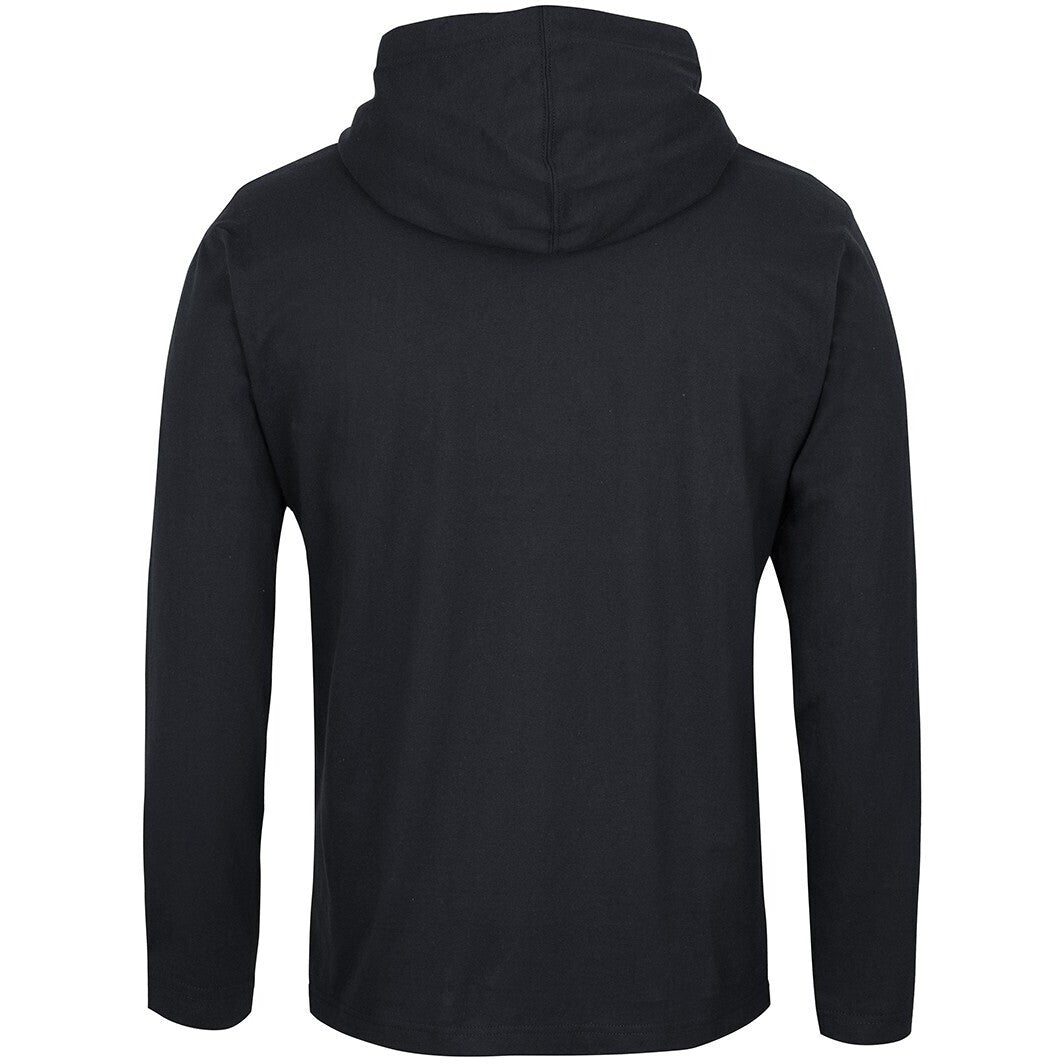 JB's Wear 1LST L/S Hooded Tee - Back View | color:Black|view:back