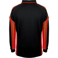 JB's Wear 6SPPL L/S Street Panel Polo - Back View | color:Black/Orange|view:back