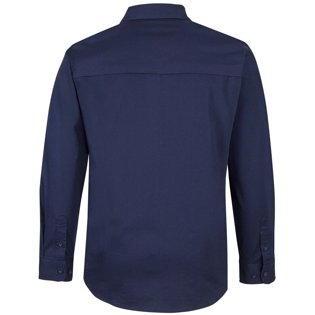 JB's Wear 6WLSS L/S Stretch Work Shirt - Back View | color:Navy|view:back