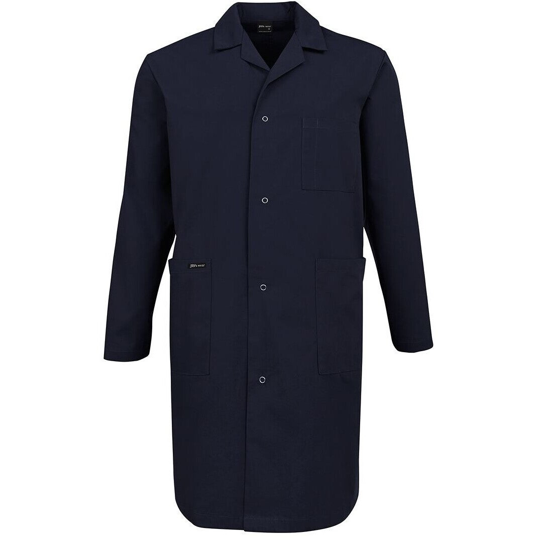 JB's Wear 5HDC Lab/Dust Coat - Front View | color:Navy|view:front