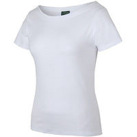 JB's Wear 1BTS Ladies Boat Neck Tee - Side View | color:White|view:side