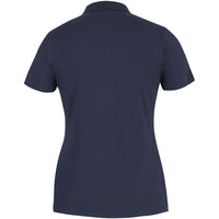 JB's Wear 2STS1 Ladies Cotton S/S Stretch Polo - Back View | color:Navy|view:back