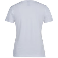 JB's Wear 1STS1 Ladies Cotton S/S Stretch Tee - Back View | color:White|view:back