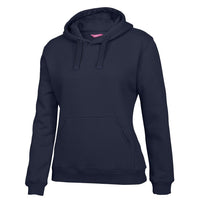 JB's Wear 3FH1 Ladies Fleecy Hoodie - Side View | color:Navy|view:side