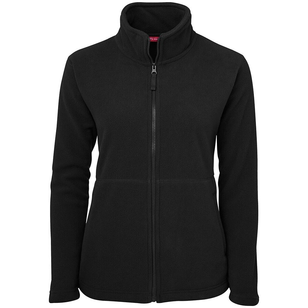 JB's Wear 3FJ1 Ladies Full Zip Polar - Front View | color:Black|view:front