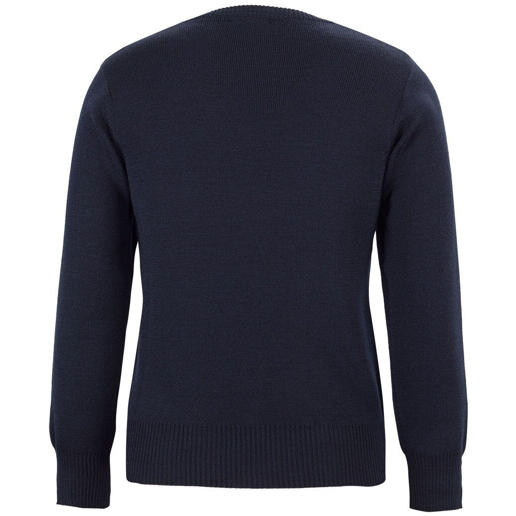 JB's Wear Z6J1 Ladies Knitted Jumper - Back View | color:Dark Navy|view:back