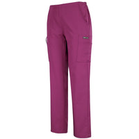 JB's Wear 4SNP1 Ladies Nu Scrub Cargo Pant - Side View | color:Fuchsia|view:side