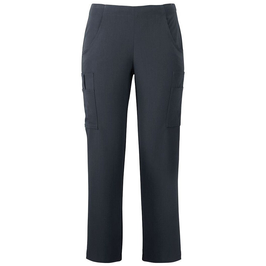 JB's Wear 4SNP1 Ladies Nu Scrub Cargo Pant - Front View | color:Graphite|view:front