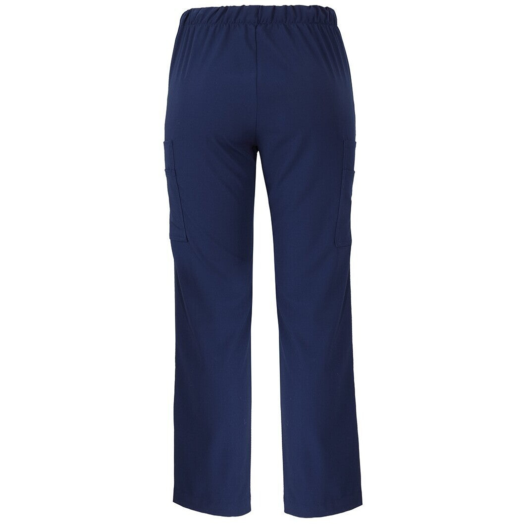 JB's Wear 4SNP1 Ladies Nu Scrub Cargo Pant - Back View | color:Indigo|view:back
