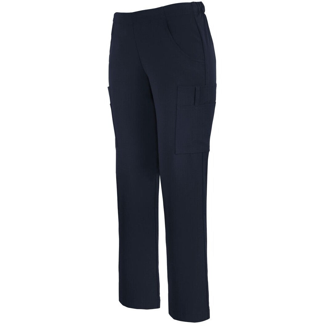 JB's Wear 4SNP1 Ladies Nu Scrub Cargo Pant - Side View | color:Navy|view:side