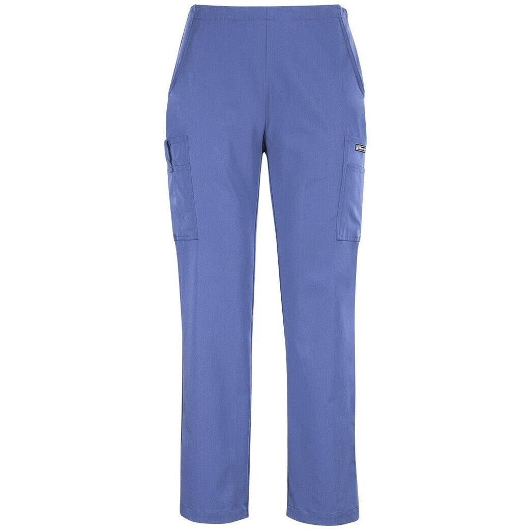 JB's Wear 4SNP1 Ladies Nu Scrub Cargo Pant - Front View | color:Vista Blue|view:front