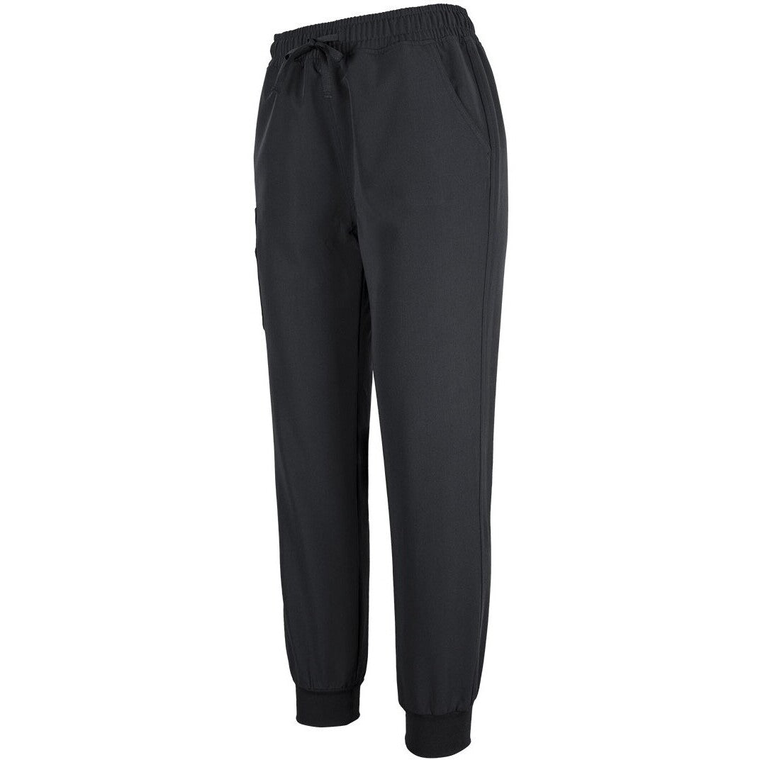 JB's Wear 4SNJ1 Ladies Nu Scrub Jogger - Side View | color:Black|view:side