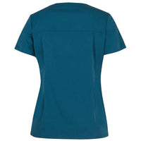 JB's Wear 4SNT1 Ladies Nu Scrub Top - Back View | color:Storm Blue|view:back