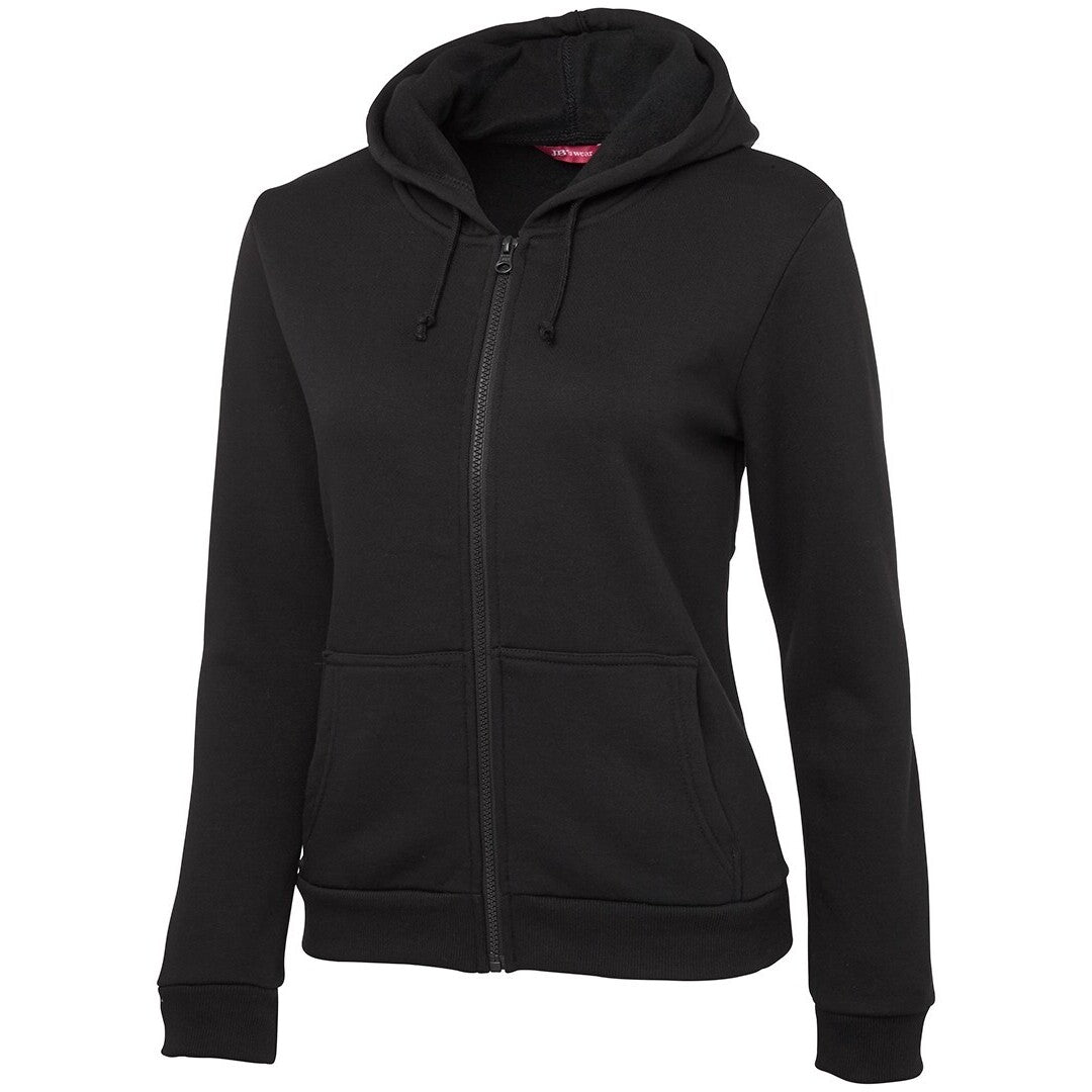 JB's Wear 3PZH1 Ladies P/C Full Zip Hoodie - Side View | color:Black|view:side