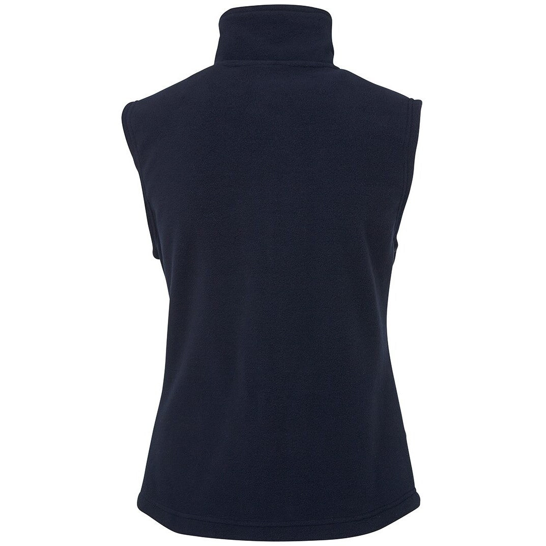 JB's Wear 3LV Ladies Polar Vest - Back View | color:Navy|view:back