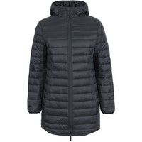 JB's Wear 3APC1 Ladies Puffer Coat - Front View | color:Black|view:front