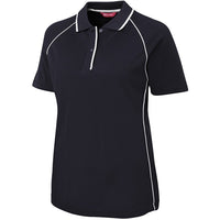 JB's Wear 2LRP Ladies Raglan Polo - Side View | color:Navy/White|view:side