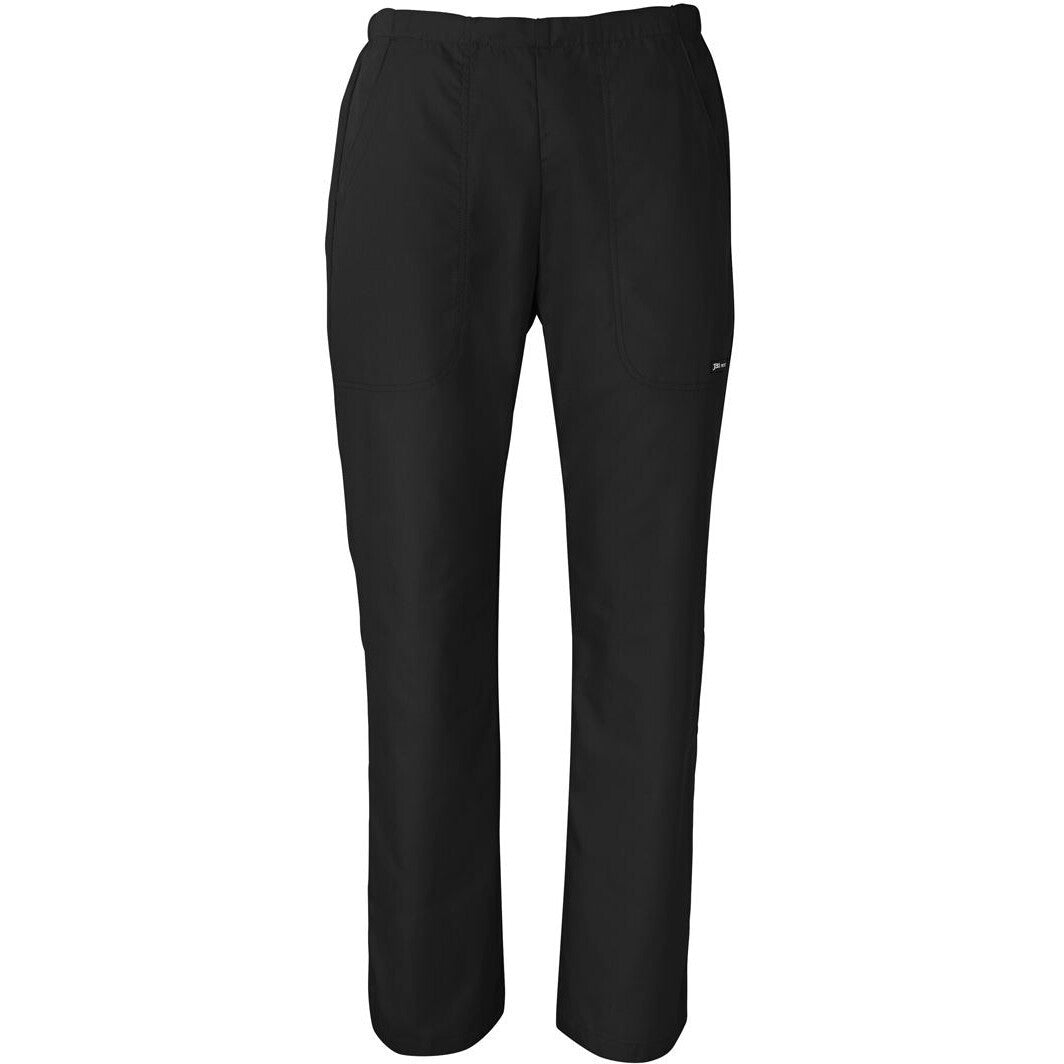 JB's Wear 4SRP1 Ladies Scrubs Pant - Front View | color:Black|view:front