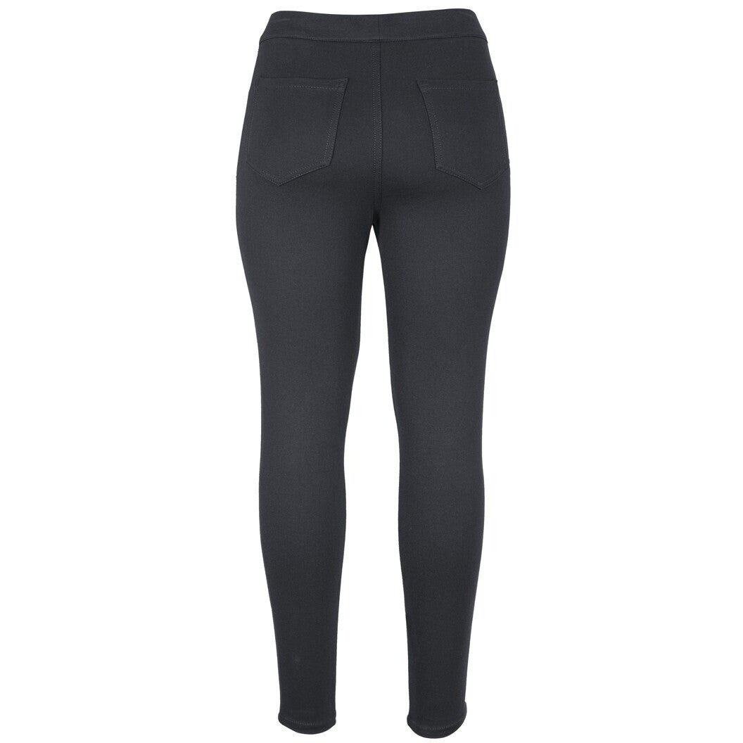 JB's Wear 4SSJ1 Ladies Stretch Jegging - Back View | color:Black|view:back