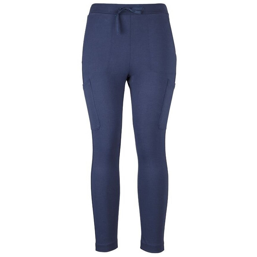 JB's Wear 4SSP1 Ladies Stretch Pocket Ponte Pant - Front View | color:Navy|view:front