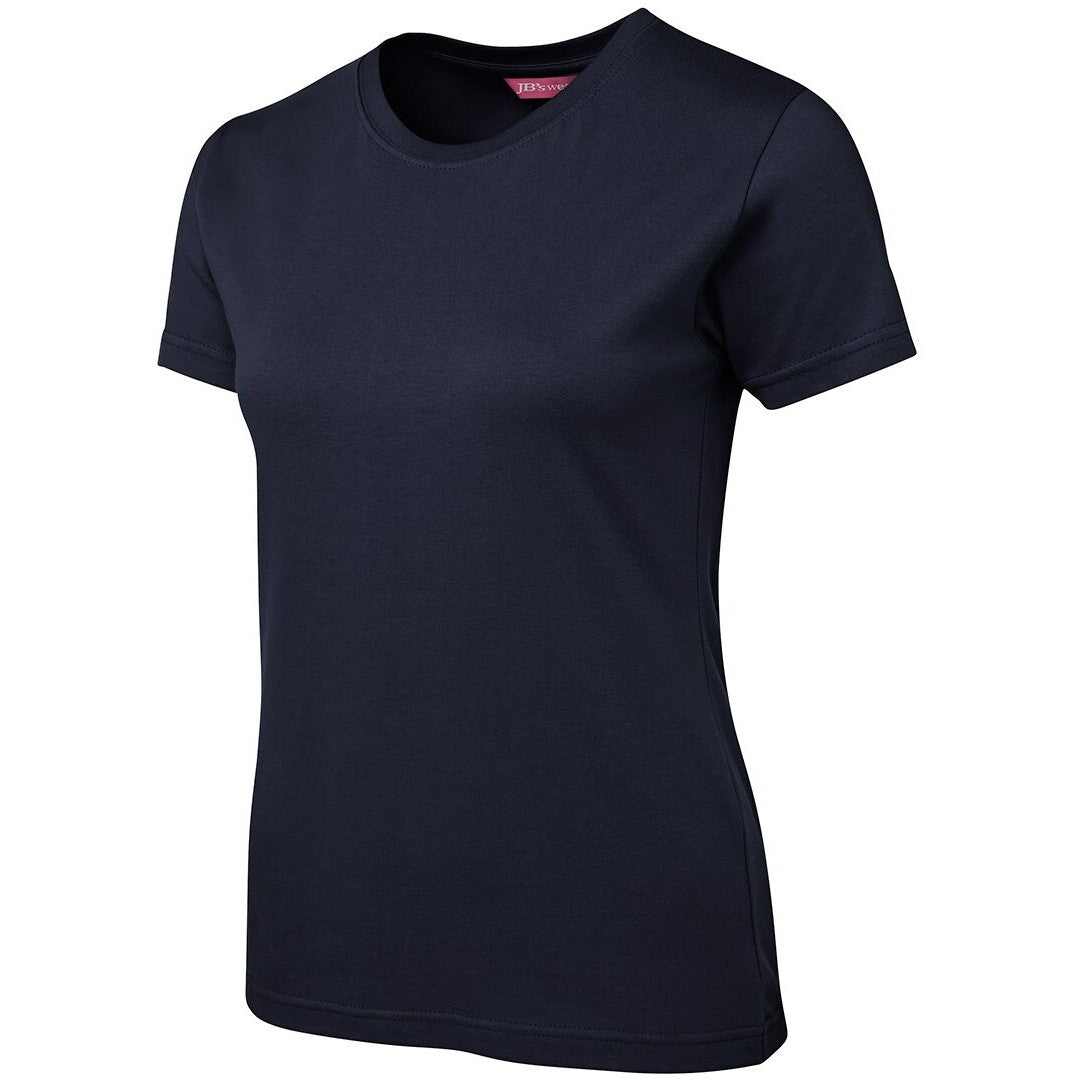 JB's Wear 1LHT Ladies Tee - Side View | color:Navy|view:side