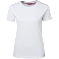 JB's Wear 1LHT Ladies Tee - Front View | color:White|view:front