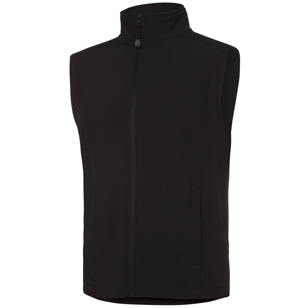 JB's Wear 3JLV Layer Soft Shell Vest - Side View | color:Black/Black|view:side