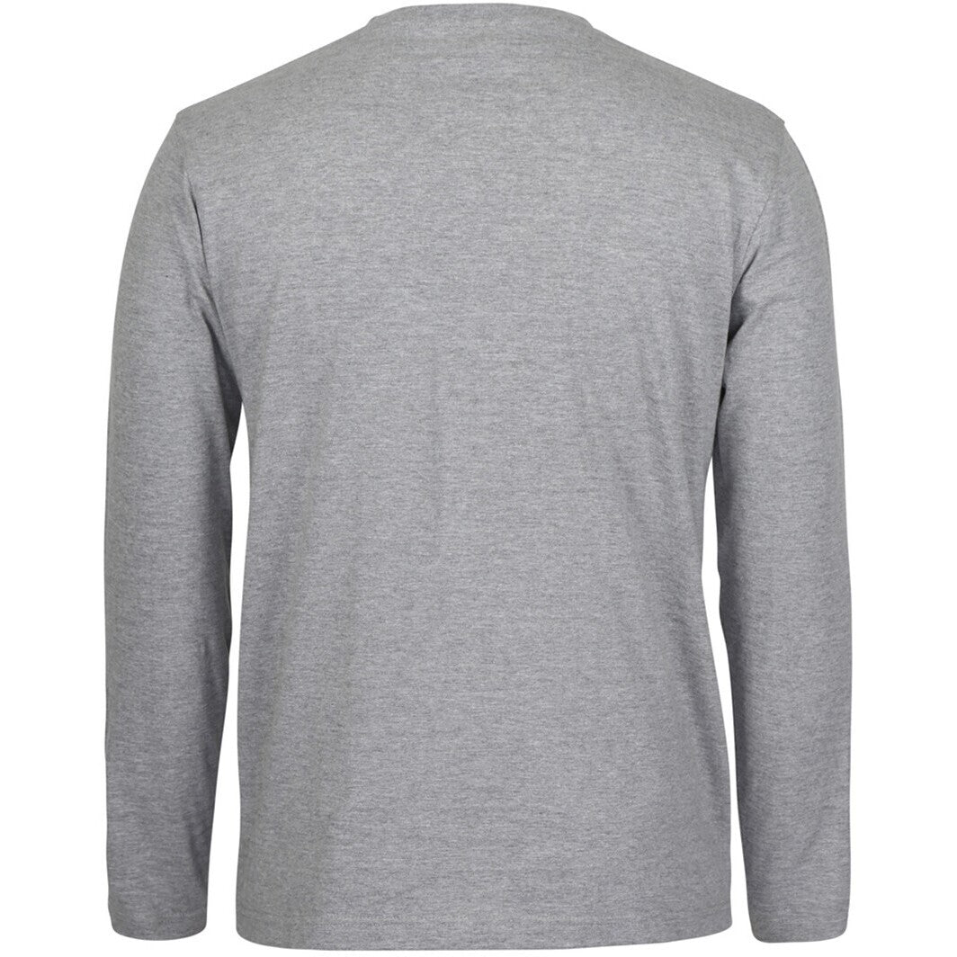 JB's Wear 1LSNC Long Sleeve Non-Cuff Tee - Back View | color:13% Marle|view:back