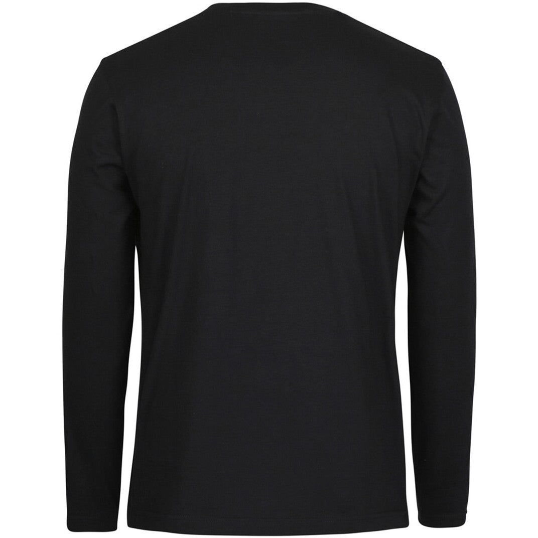 JB's Wear 1LSNC Long Sleeve Non-Cuff Tee - Back View | color:Black|view:back