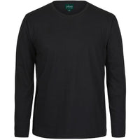 JB's Wear 1LSNC Long Sleeve Non-Cuff Tee - Front View | color:Black|view:front