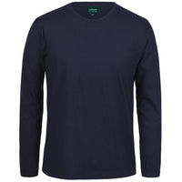 JB's Wear 1LSNC Long Sleeve Non-Cuff Tee - Front View | color:Navy|view:front
