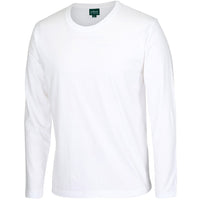 JB's Wear 1LSNC Long Sleeve Non-Cuff Tee - Side View | color:White|view:side
